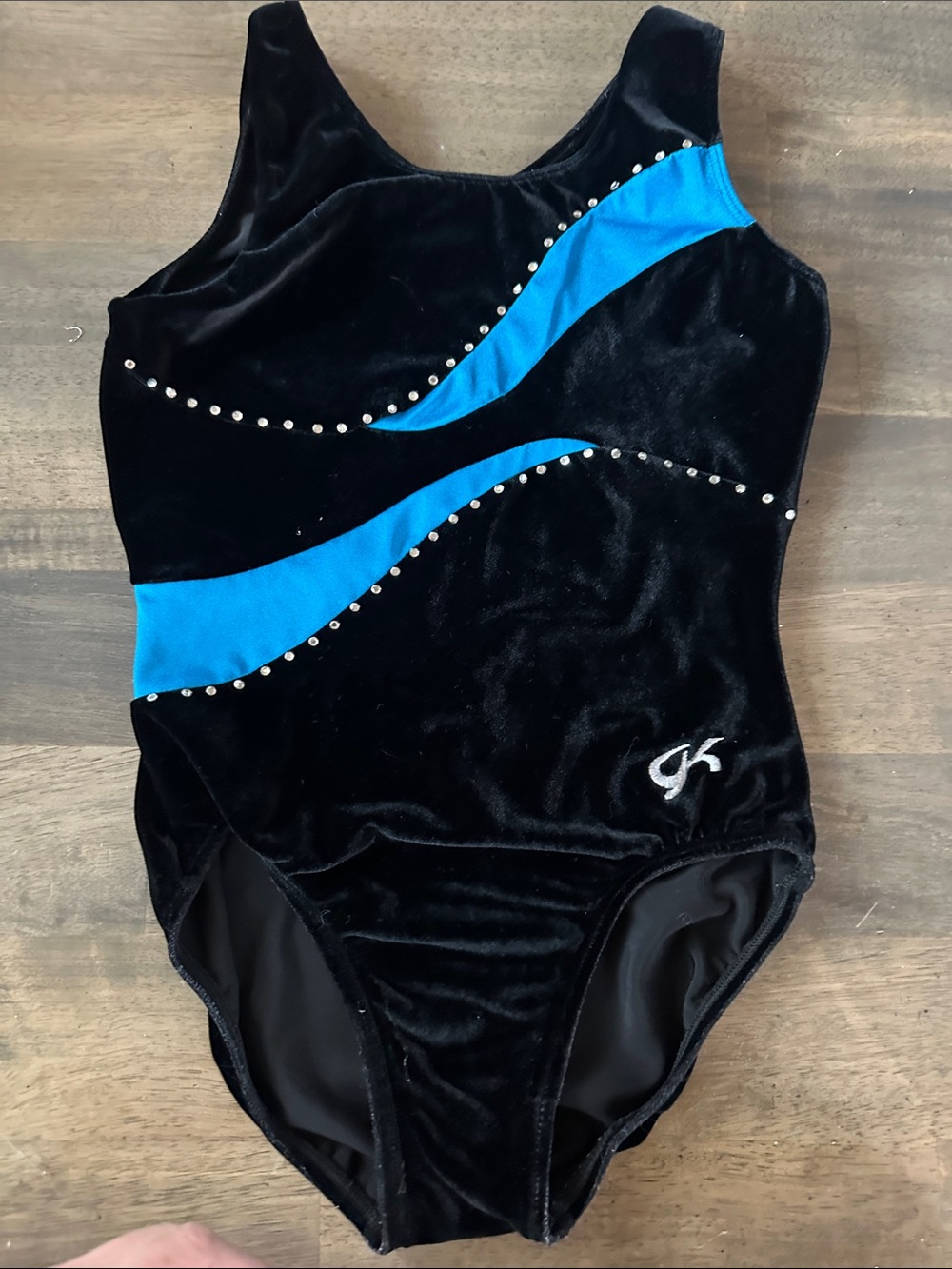 GK gymnastics leotard AS soft velour fabric